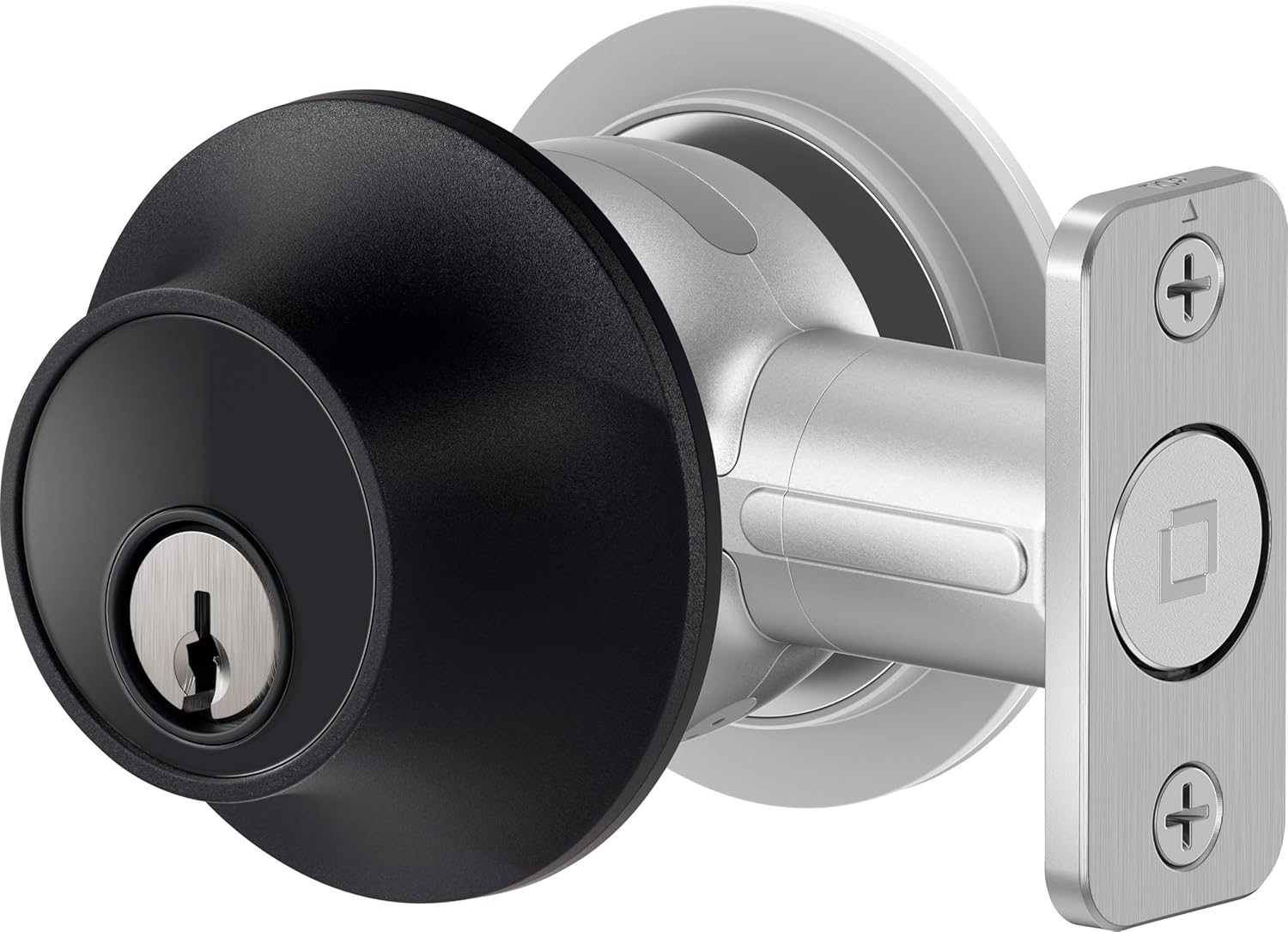 Level Lock Smart Lock, Keyless Entry, Smartphone Access, Bluetooth Enabled, Works with Apple HomeKit - Matte Black