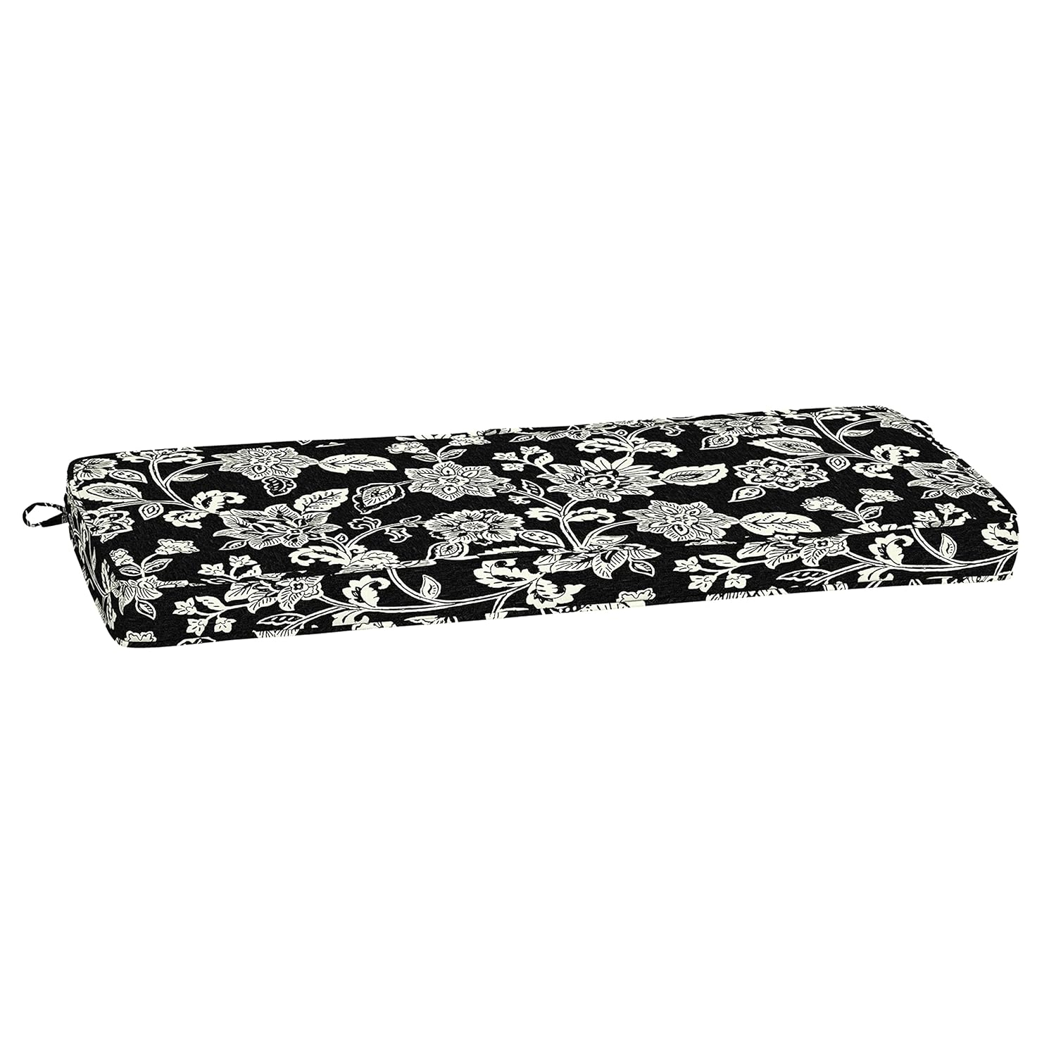 Arden Selections ProFoam Essentials Outdoor Bench Cushion 18 x 46, Ashland Black Jacobean