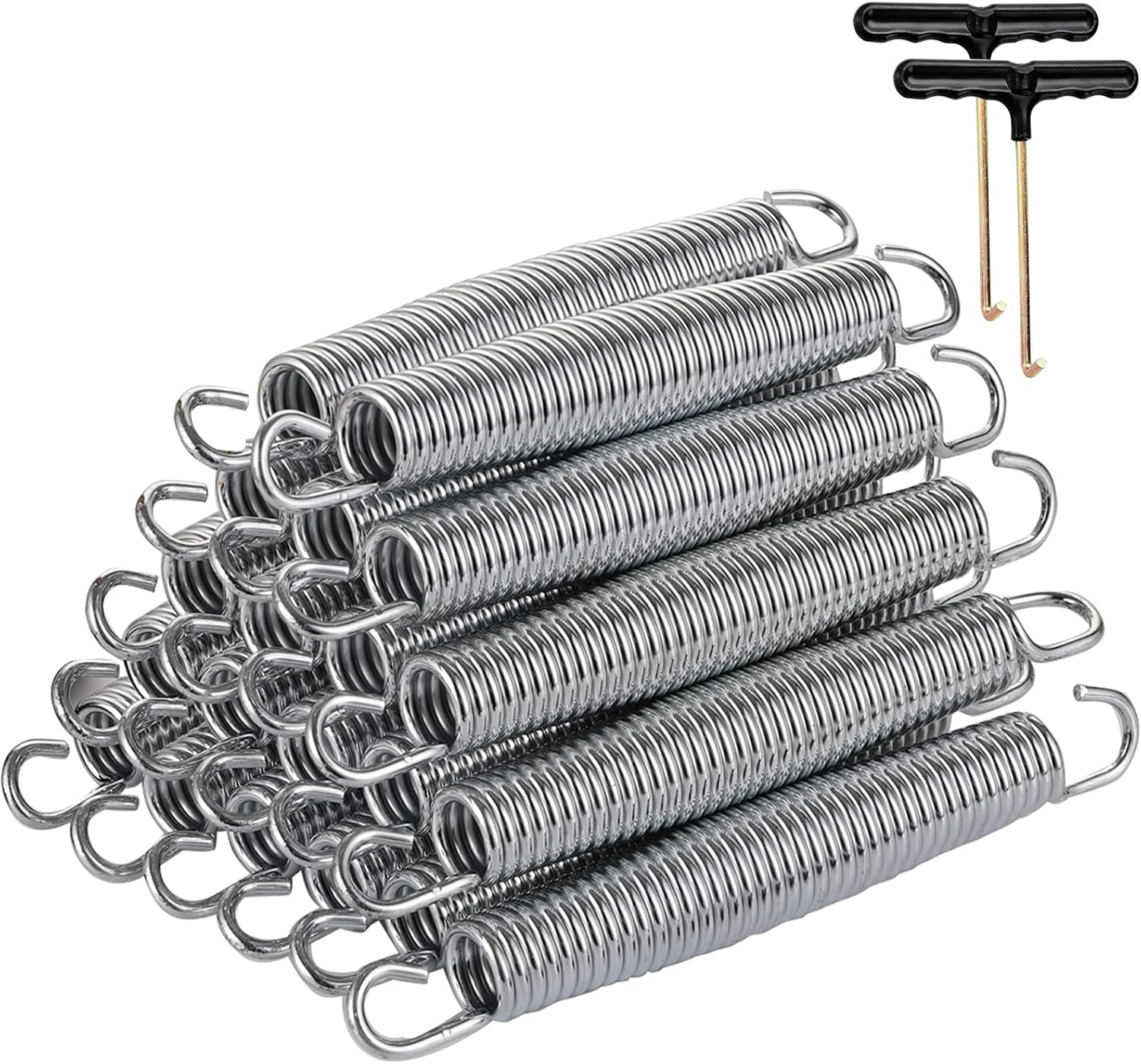 Party Saving 20 Pieces 7 In. Trampoline Spring Heavy-Duty Galvanized Steel Replacement, Wmt1101