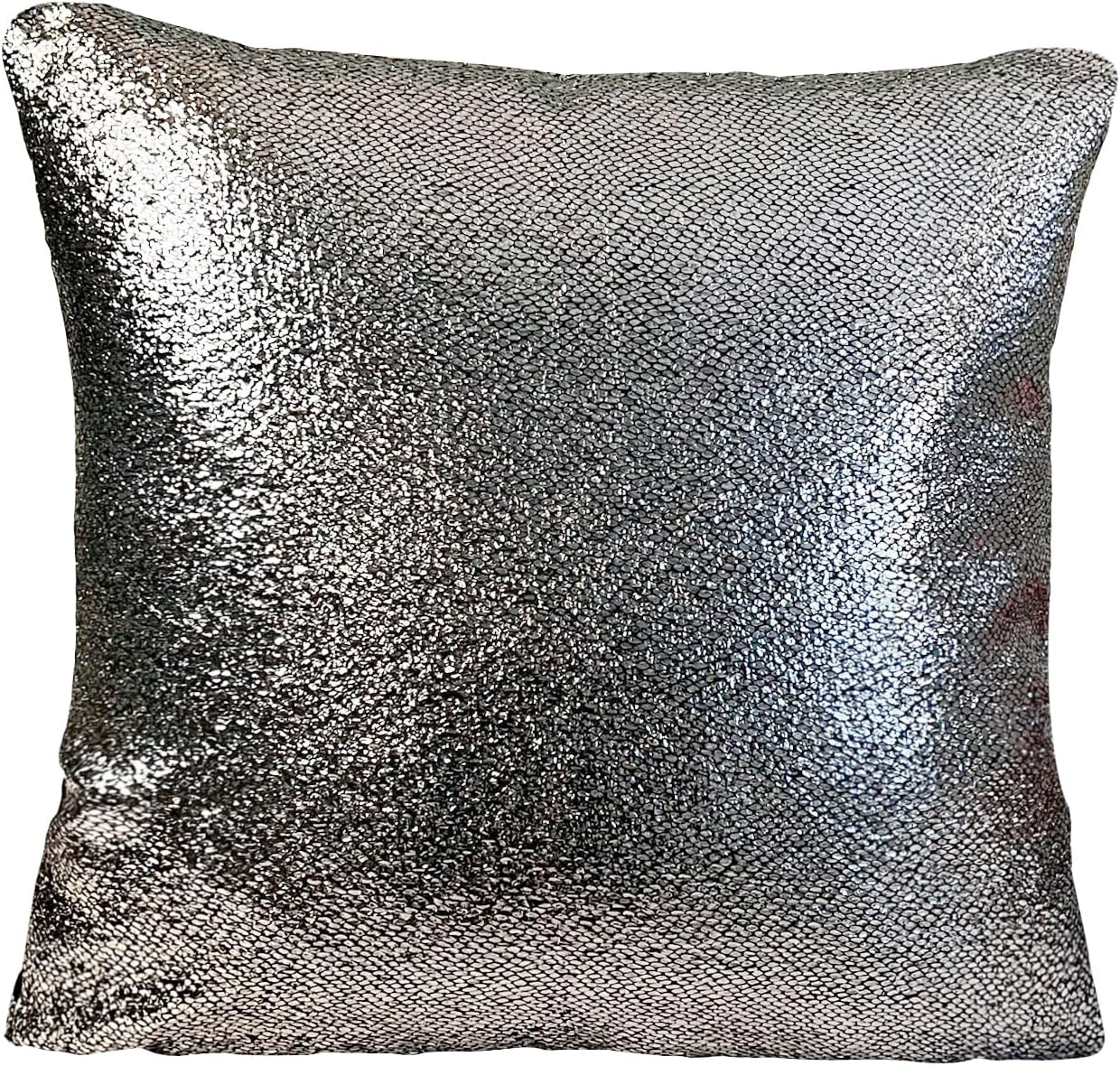 Violet Linen Reversible Throw Pillow