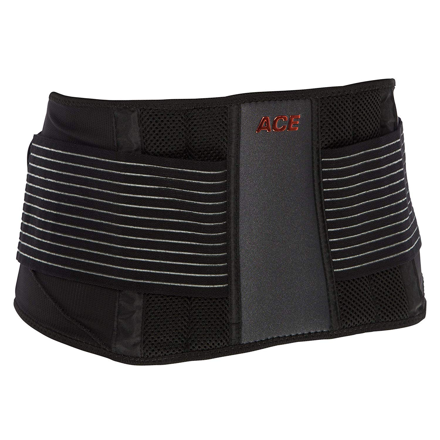 ACE Brand Adjustable Back Brace, Black, 1 Brace