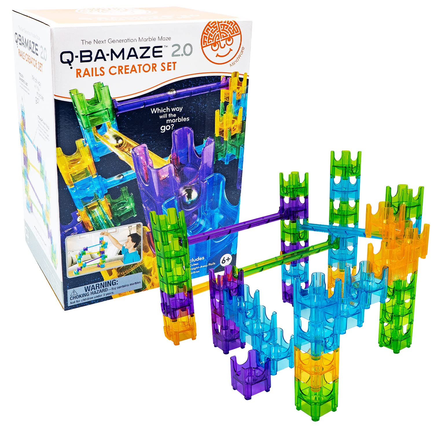 Mindware Q-BA-Maze Rails Creator Set~
