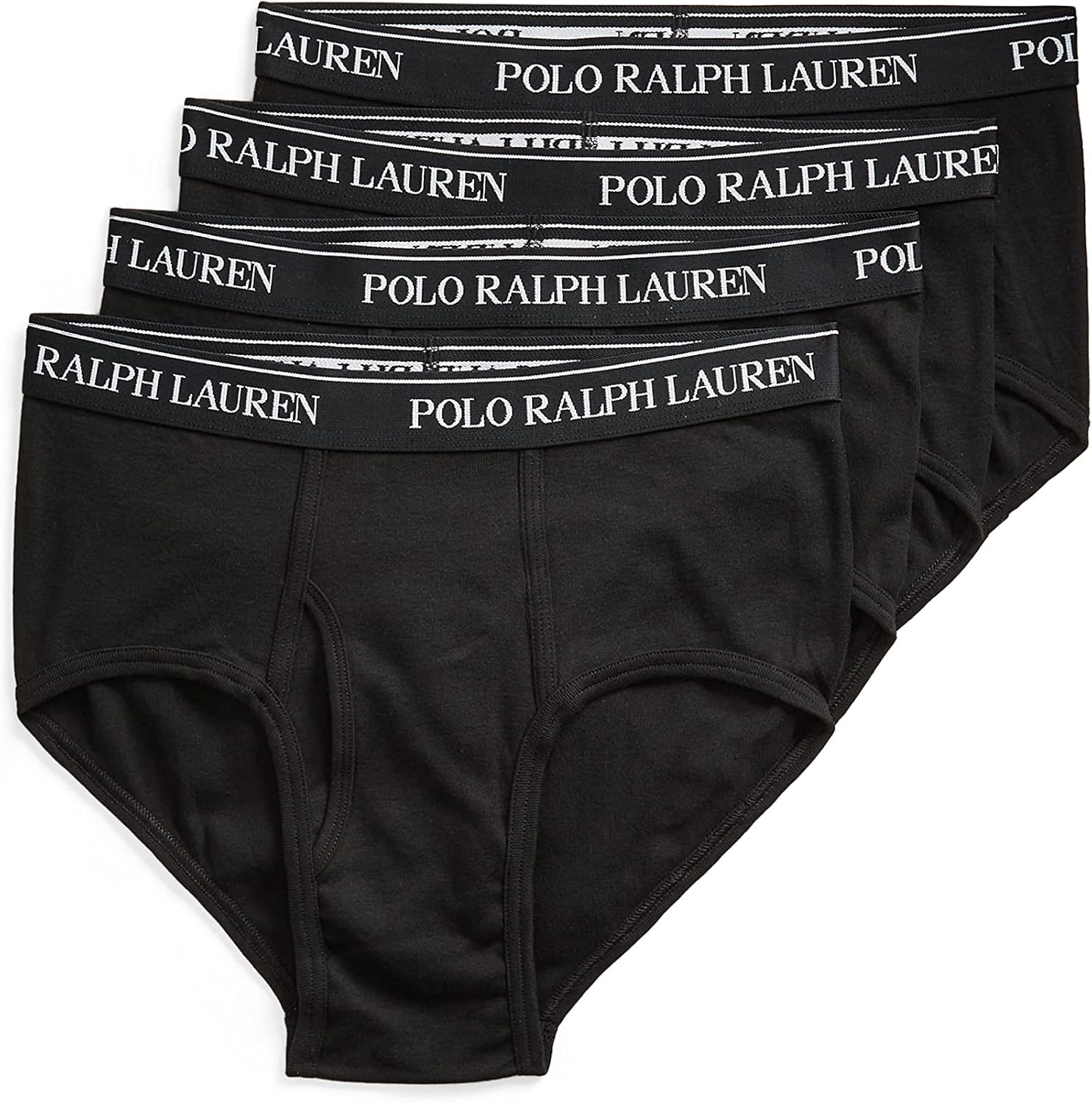 Large Black Cotton Regular Fit Briefs