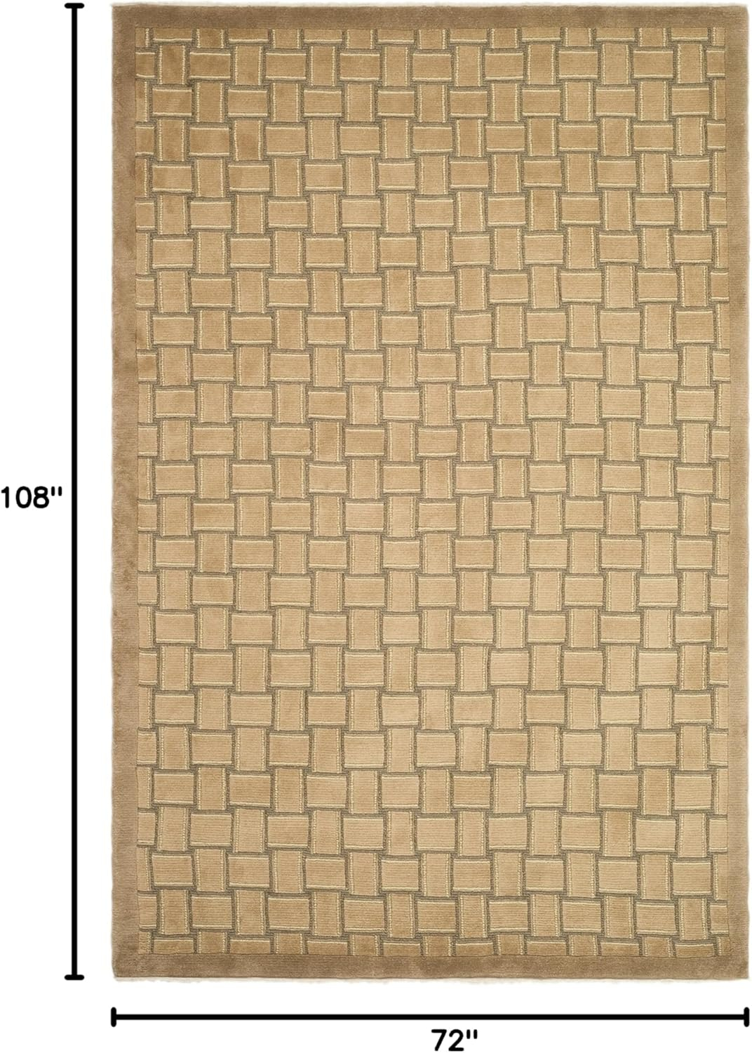 SAFAVIEH Manhattan MAN522B Handmade Black / Grey Rug