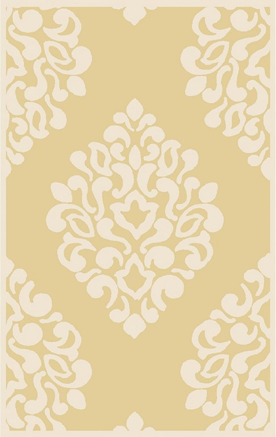 Floret Martha Stewart Hand Tufted Wool Damask Rug