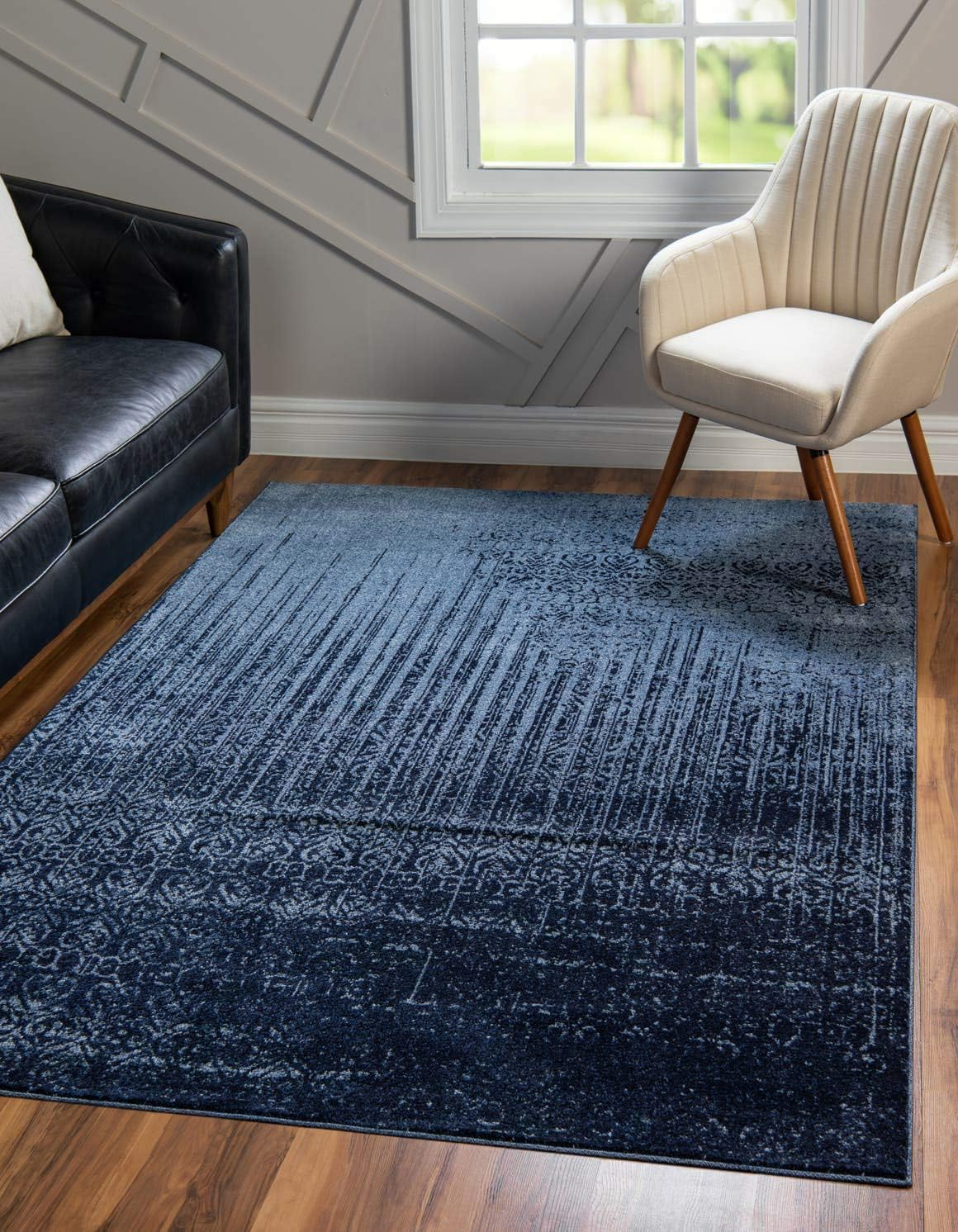 Del Mar Jennifer Blue 6' 0 x 9' 0 Area Rug
