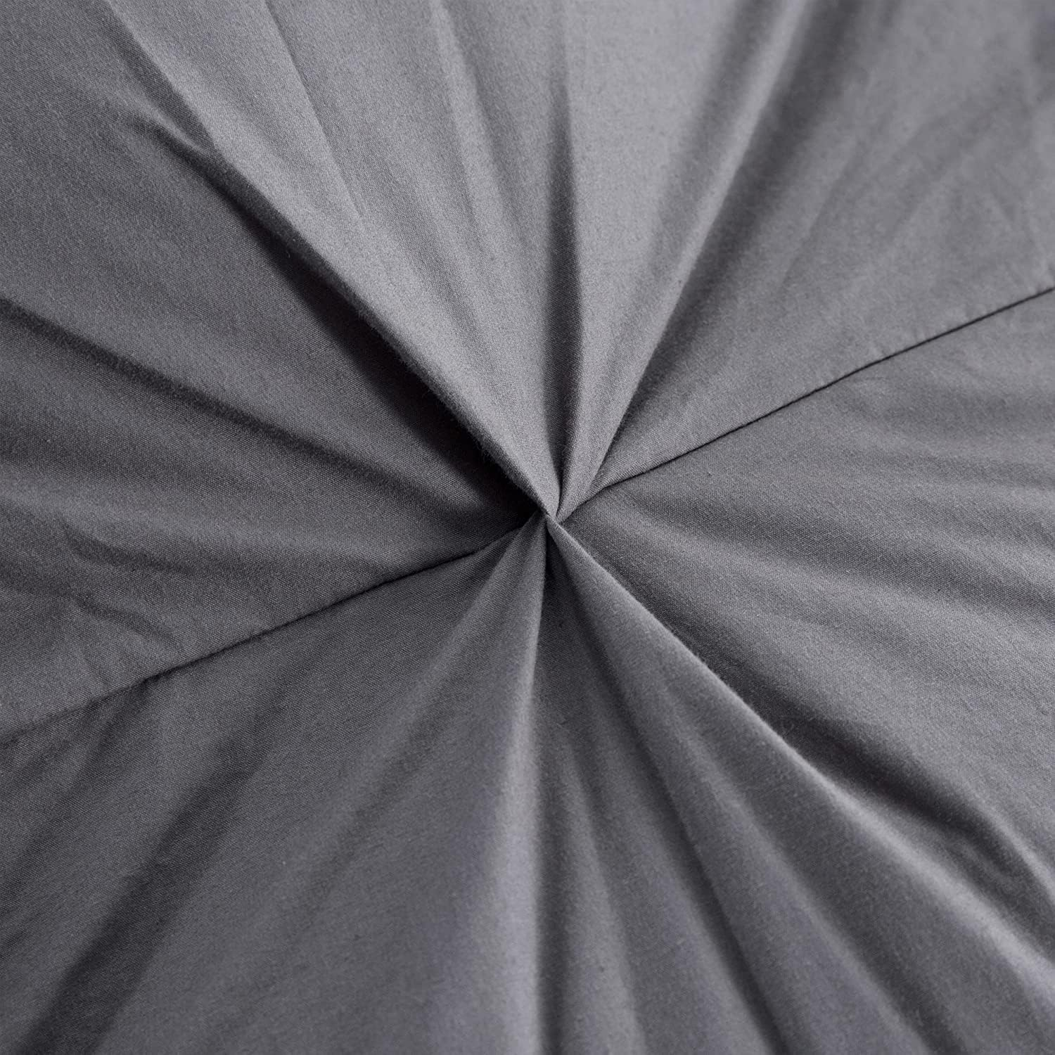 Three Geese Pinch Pleat Waterfowl Feathers and Down Comforter Queen Size Duvet Insert,750+ Fill Power,1200TC 100% Cotton, Premium All Seasons Pebble Grey Warm Hotel Comforter with 8 Tabs.