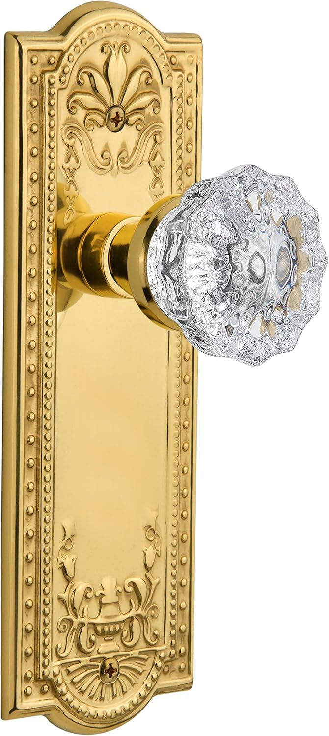 Meadows Plate with Crystal Door Knob