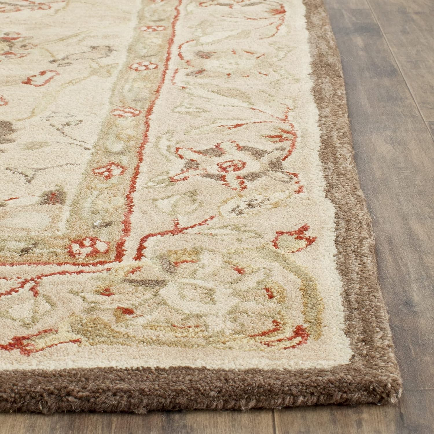 SAFAVIEH Anatolia Venice Traditional Wool Runner Rug, Beige, 2'3" x 14'