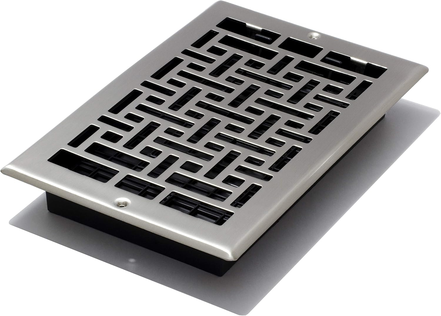 10 in. x 6 in. Oriental Nickel Wall Register