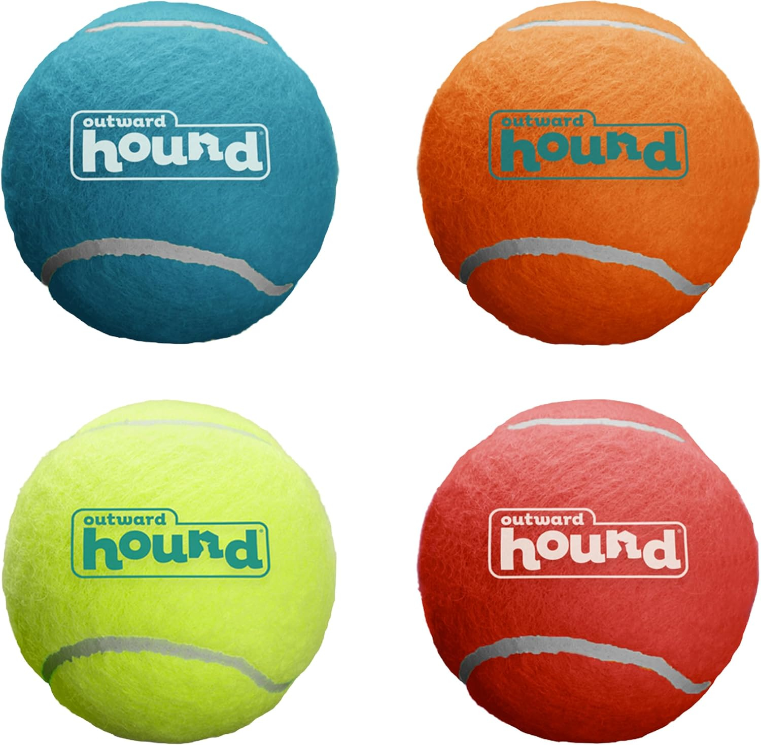 Outward Hound Squeaker Ballz Fetch Dog Toy, XS - 4 Pack