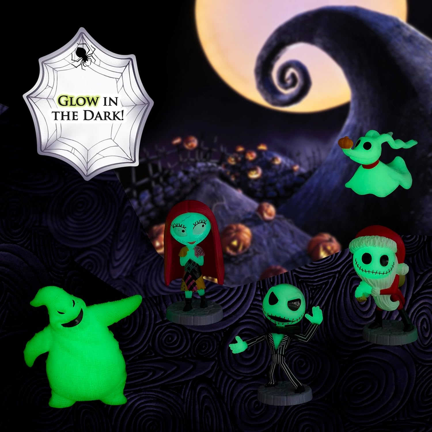 Disney Tim Burton's The Nightmare Before Christmas Collectible Figure Set, 2.5-inch Figurines