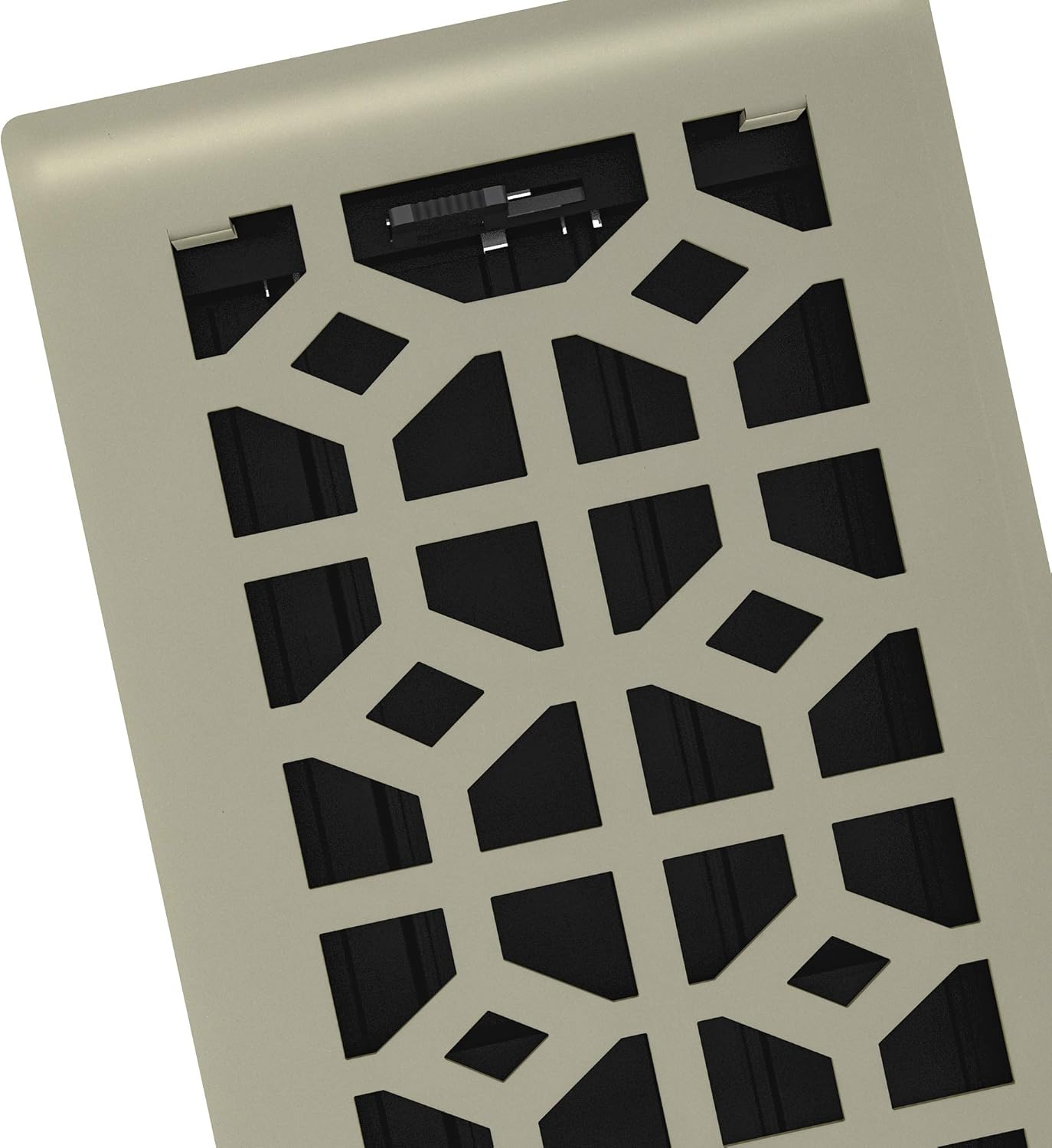 Imperial Templar 4 In. x 10 In. Satin Nickel Steel Floor Register RG3463