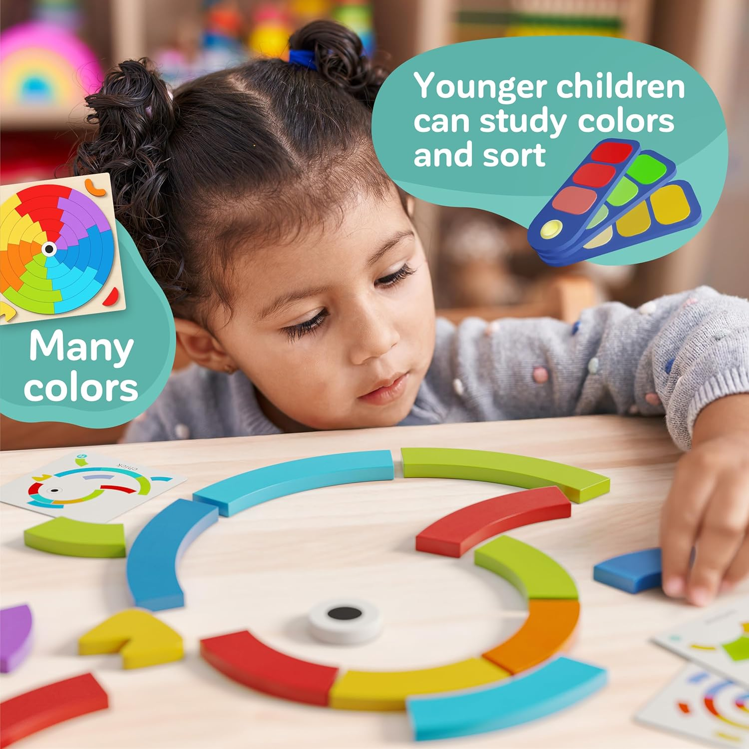 Toddler learning wooden Montessori toys – pattern blocks and boards tangrams for kids educational preschool activities color sorting games fine motor skills baby girls and boys for 3 4 5 years old