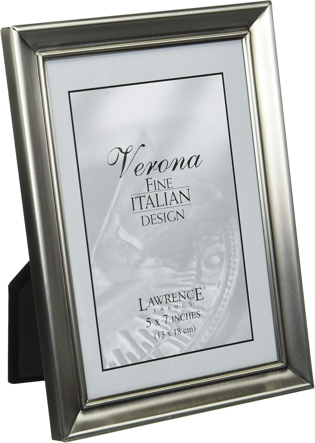 Brushed Pewter 5x7 Metal Picture Frame