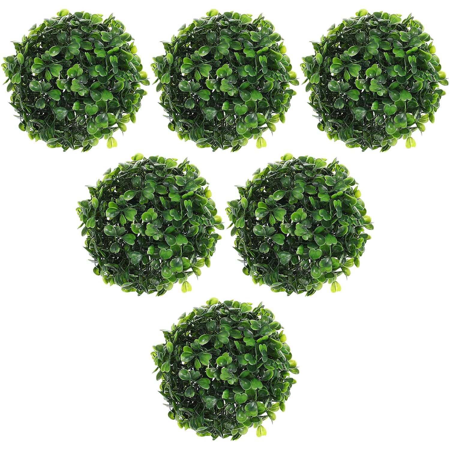 EXCEART 6pcs Topiary Artificial Boxwood Topiary Plant Topiary Tree Substitute Indoor Outdoor Wedding Decor