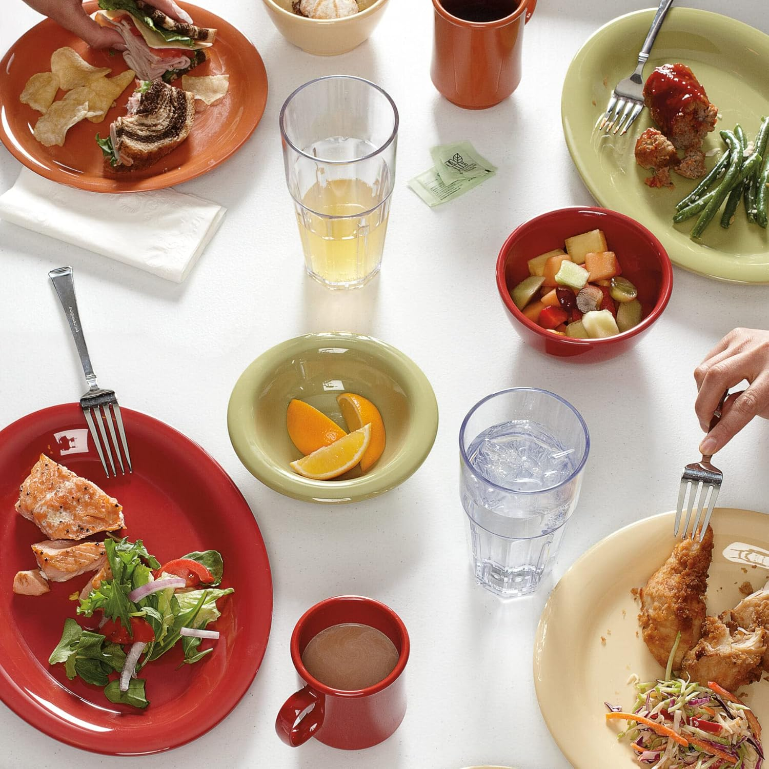 G.E.T. 7.5'' Melamine Salad/Dessert Plate (Set of 12)