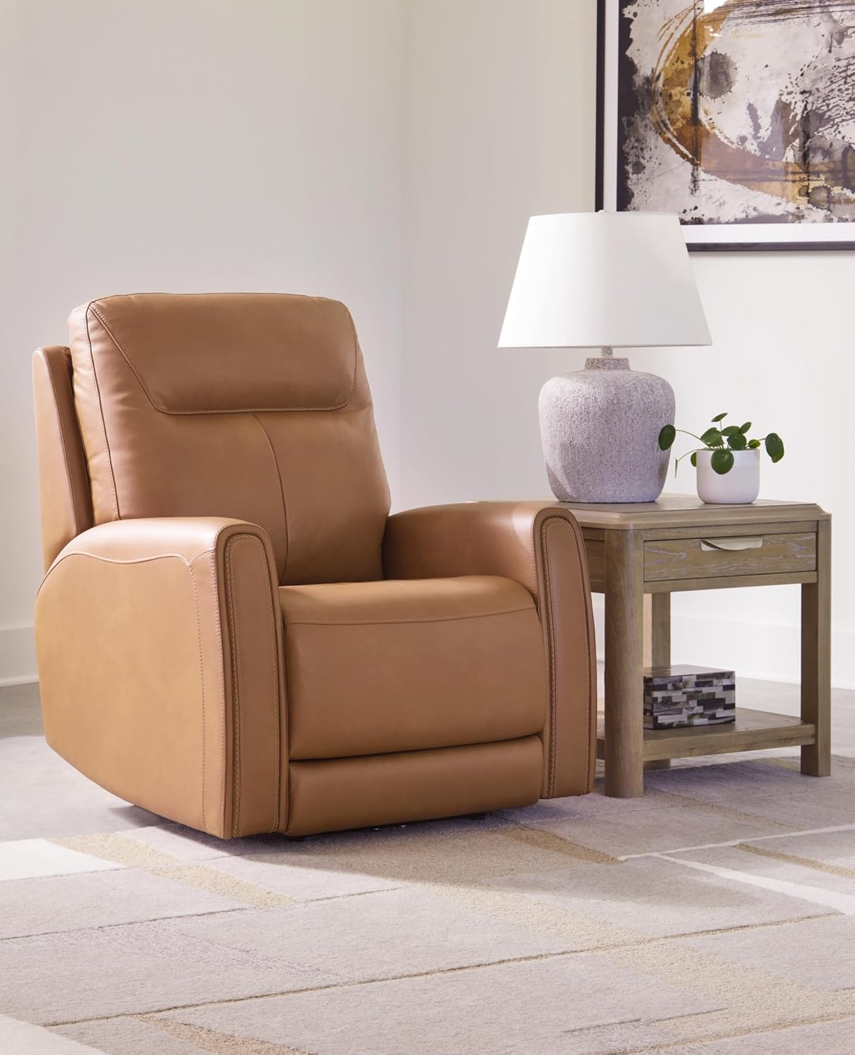 Signature Design by Ashley Tryanny Butterscotch Orange Power Recliner