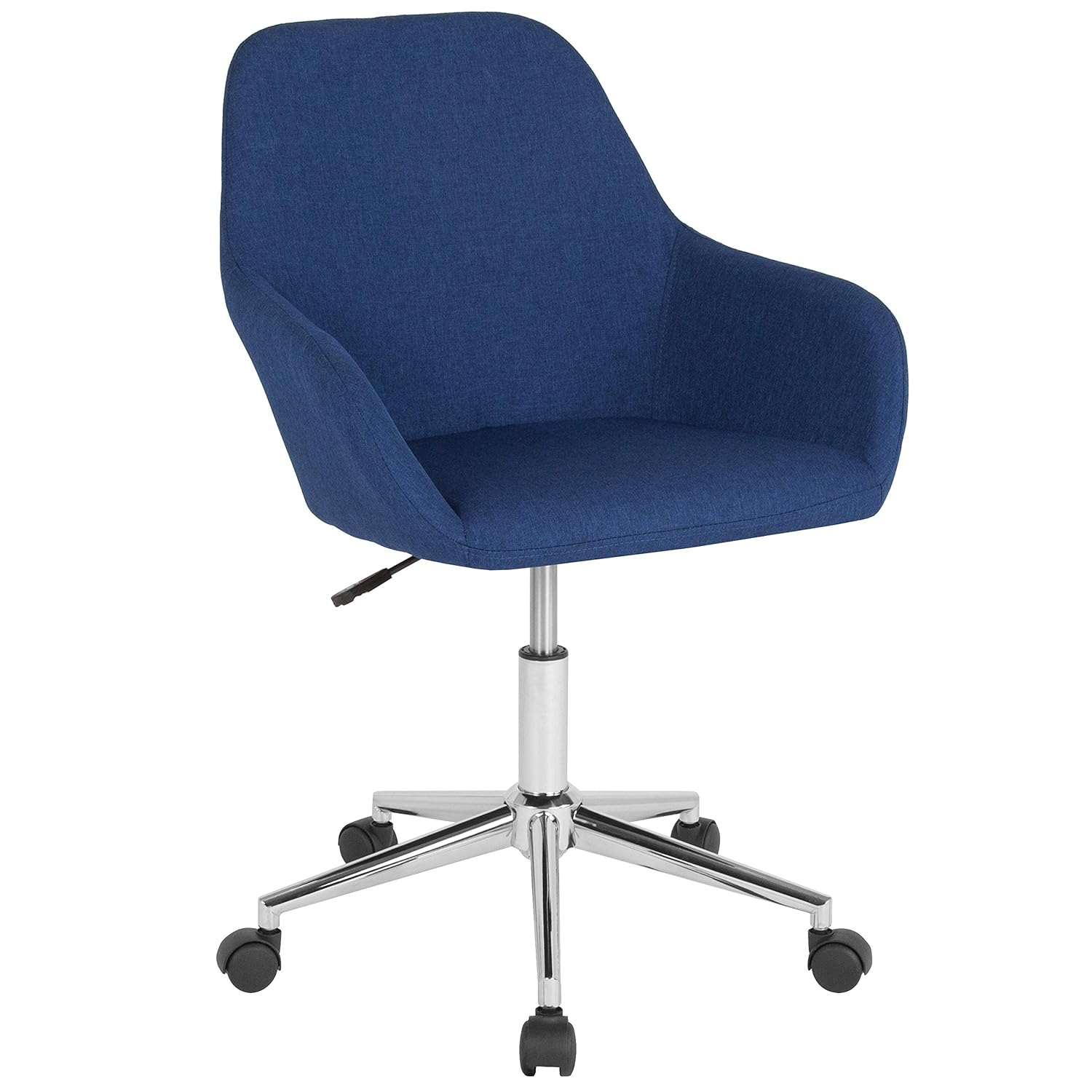 Flash Furniture Cortana Home and Office Mid-Back Chair in Blue Fabric