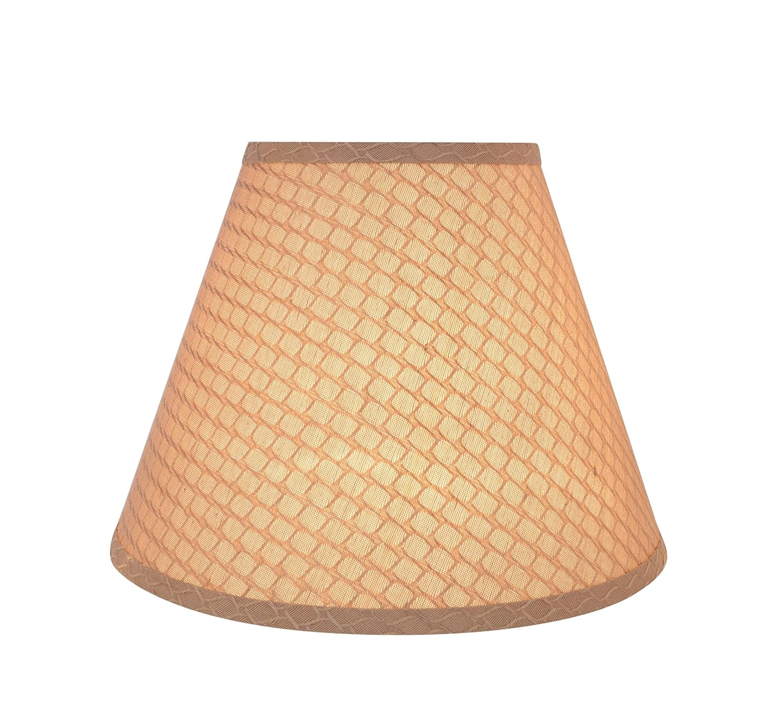 Aspen Creative 32624 Transitional Hardback Empire Shaped Spider Construction Lamp Shade in Sand Yellow, 12" wide (6" x 12" x 9")