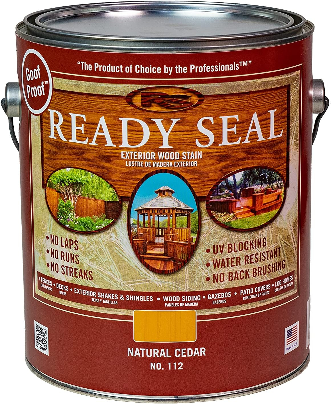 Natural Cedar Exterior Wood Stain and Sealer, 1-Gallon