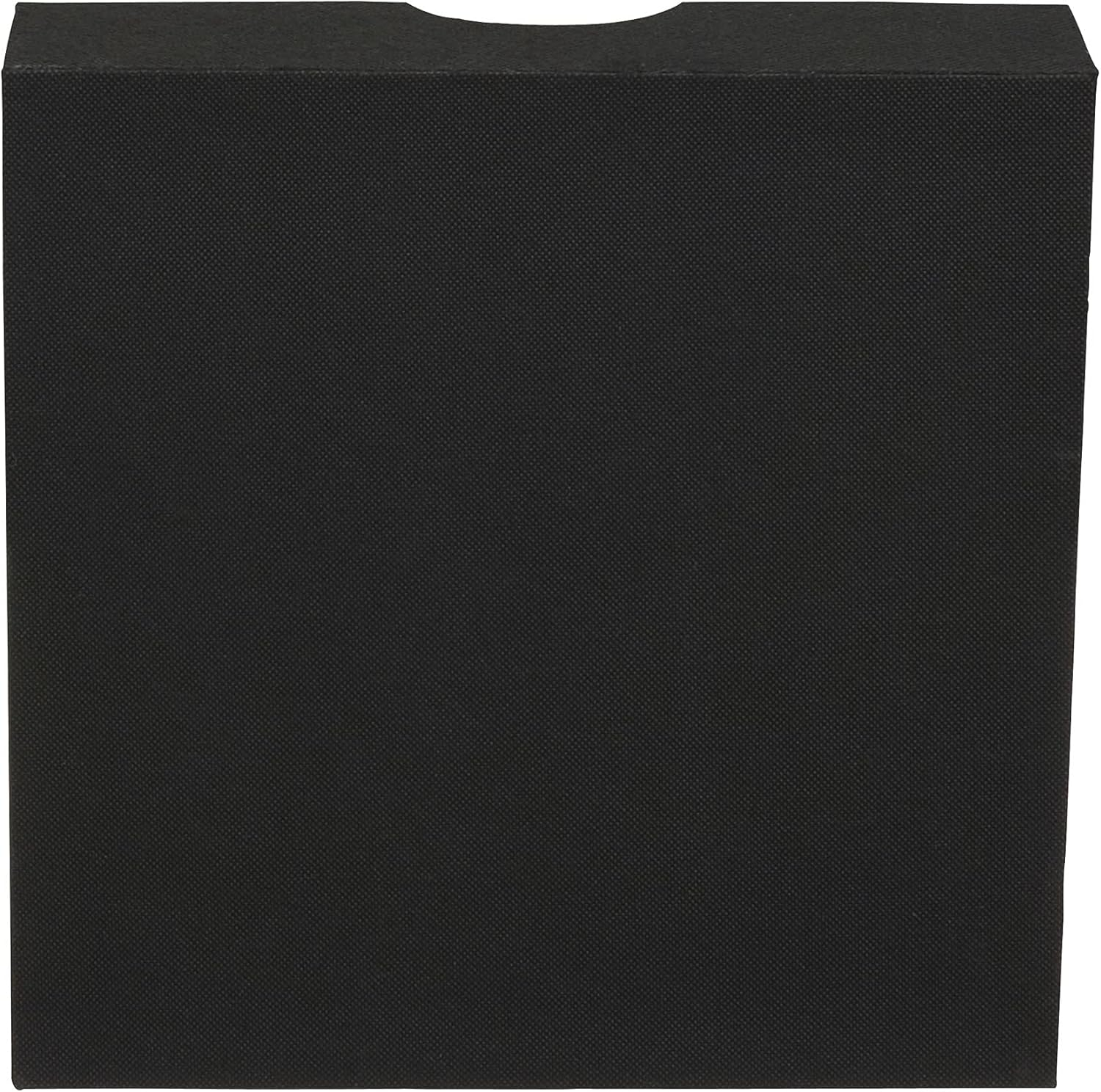 Household Essentials 9-Compartment Drawer Organizers, Pack of 2, Sturdy Chipboard With Soft Polyester Cover, Convenient and Stylish Storage Solution, 3” H x 12” W x 12” D, Black Linen