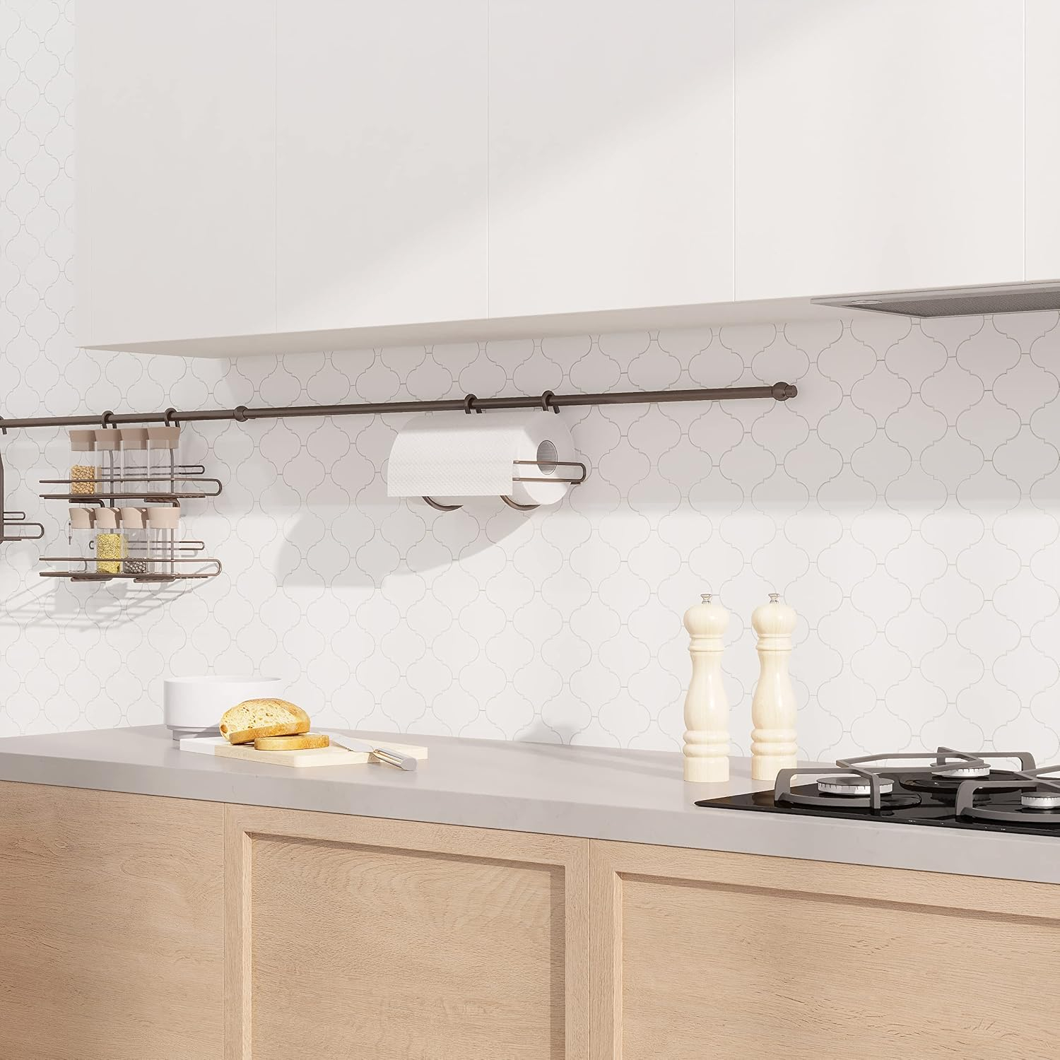 Avant Decor Sample- Zurich White 4-in x 4-in Look Wall Tile