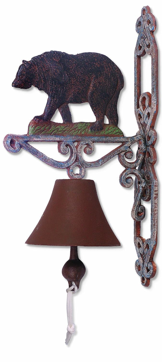 Sunset Vista Designs Wilderness Wonders Bear Bell, 14-Inch Tall