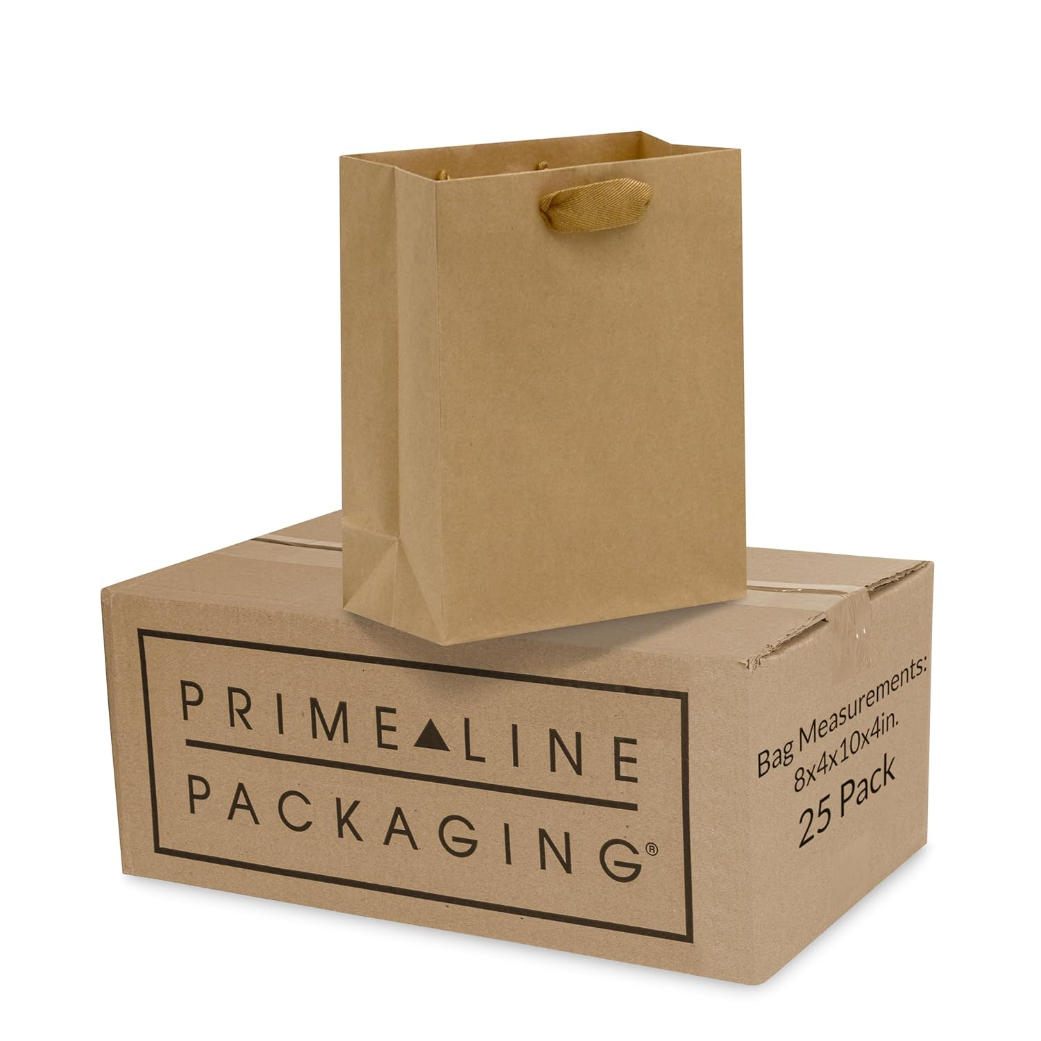 Paper Lunch Bags 25 Lb Brown Paper Bags 25LB Capacity - Kraft Brown Paper Bags, Bakery Bags, Candy Bags, Lunch Bags, Grocery Bags, Craft Bags - #25 Large Lunch Paper Bags by EcoQuality (100, #25)