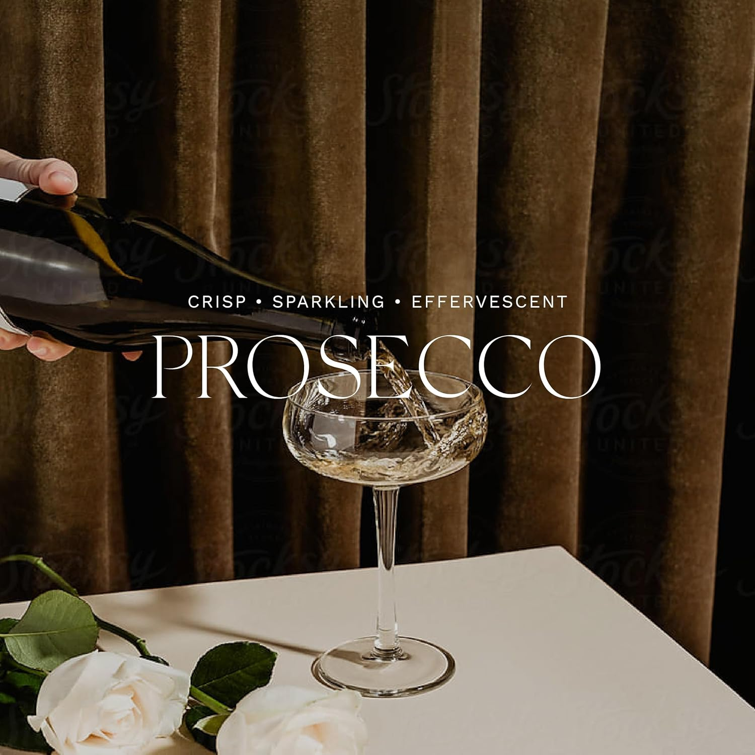 Oversized White Hexagonal Glass Soy Scented Candle with Prosecco Fragrance