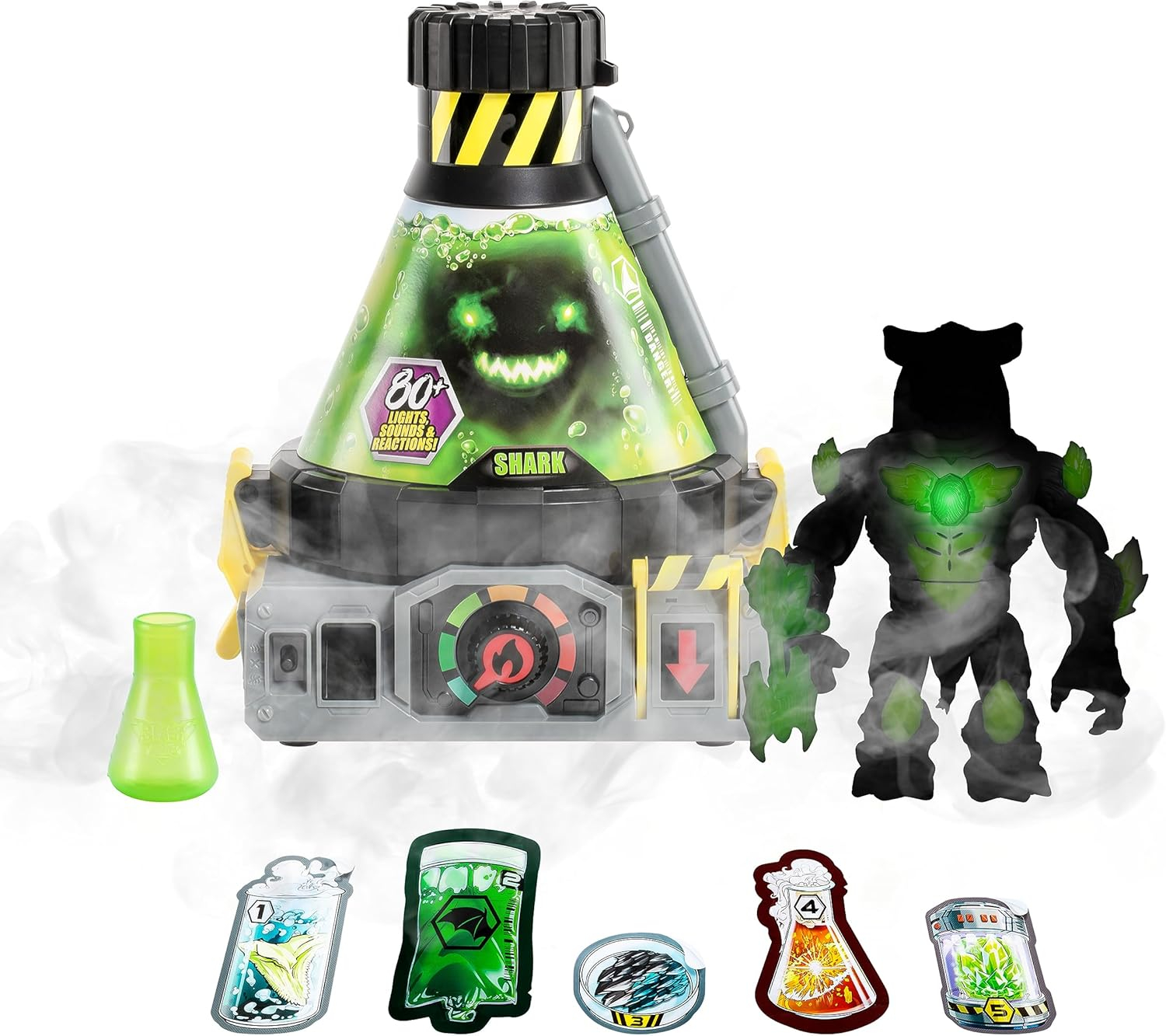 Beast Lab Shark Beast Creator Real Bio Mist and 80+ Lights, Sounds and Reactions, Ages 5+
