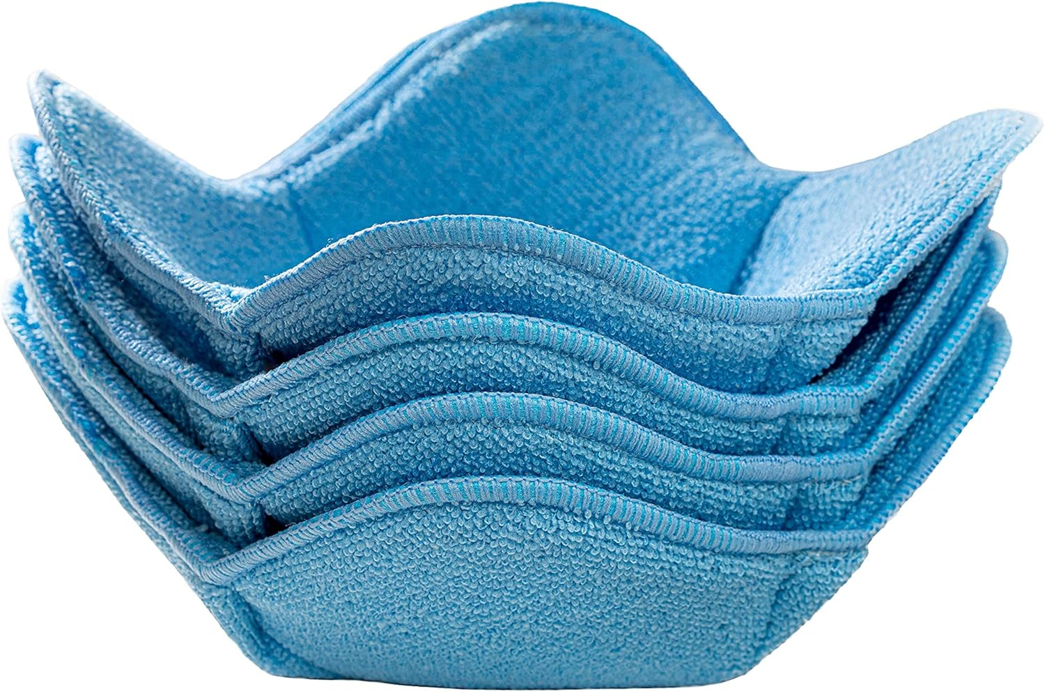 Sheff Microwave Bowl Cozy Holders Set of 4 - Durable and Reliable for Hot and Cold Plates and Dishes - Ideal Household Gift (Blue)