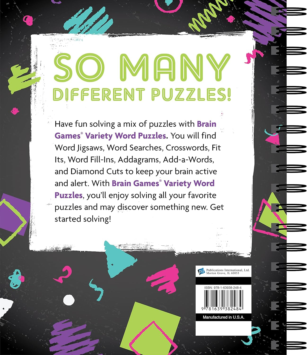 Brain Games - Variety Word Puzzles - by  Publications International Ltd & Brain Games (Spiral Bound)