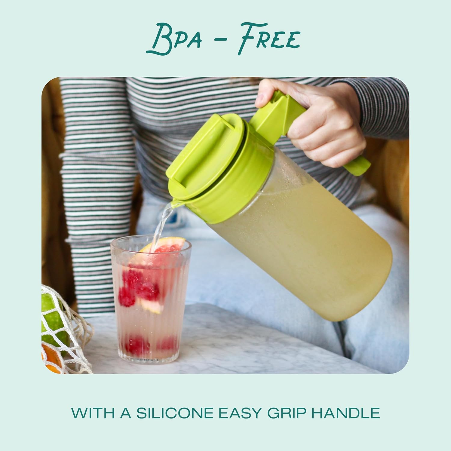 Black 1-Quart Flash Chill Iced Tea Maker with Mesh Infuser
