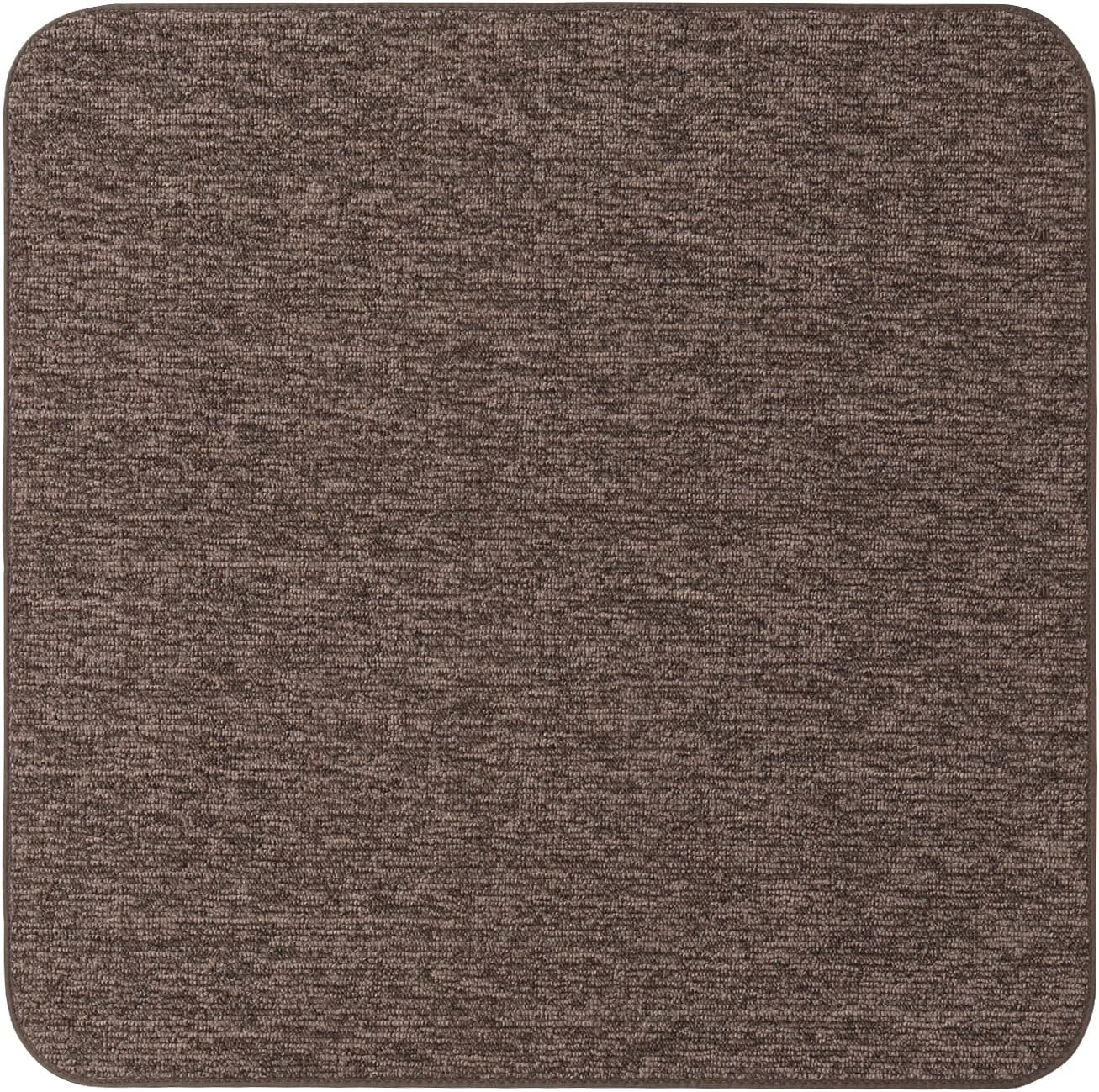 Skid-resistant Carpet Indoor Area Rug Floor Mat - Pebble Gray - 3' X 3' - Many Other Sizes to Choose From
