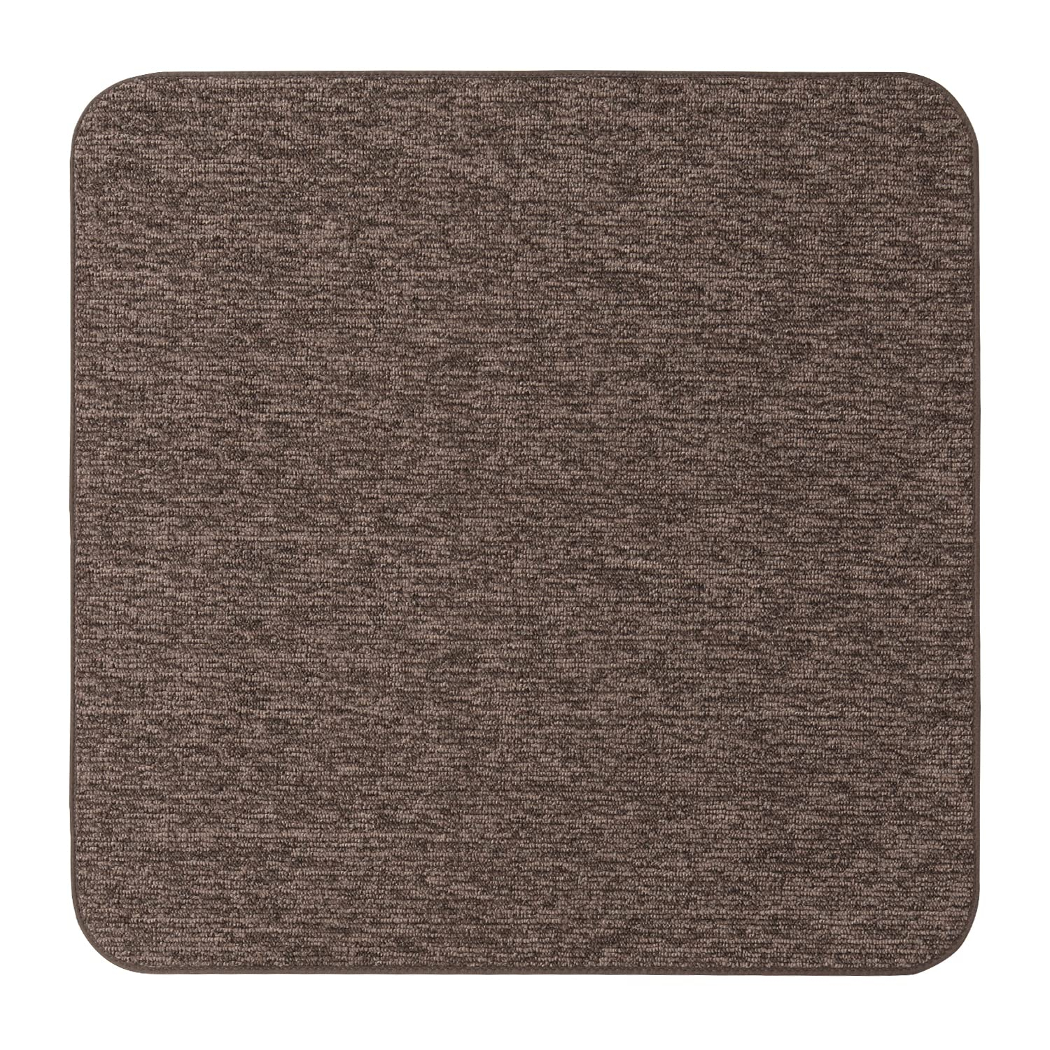 Skid-resistant Carpet Indoor Area Rug Floor Mat - Pebble Gray - 3' X 3' - Many Other Sizes to Choose From
