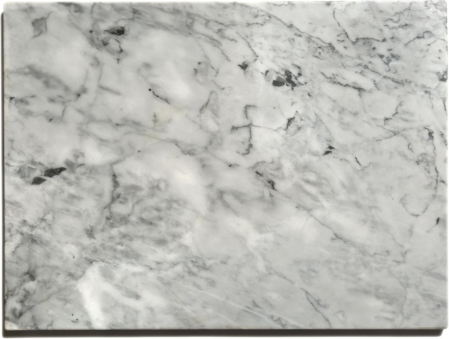 Premium Non-Stick Marble Pastry Cutting Board Slab 15 3/4" X 11 3/4” with No-Slip Rubber Feet.