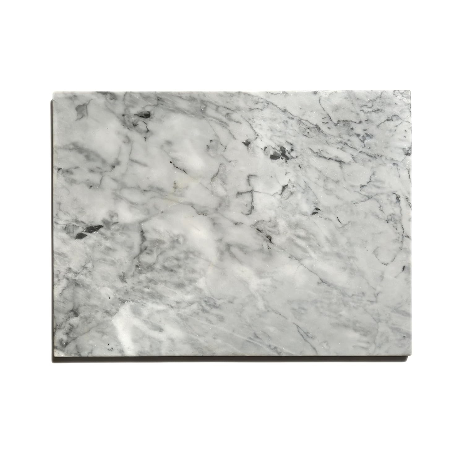 Premium Non-Stick Marble Pastry Cutting Board Slab 15 3/4" X 11 3/4” with No-Slip Rubber Feet.