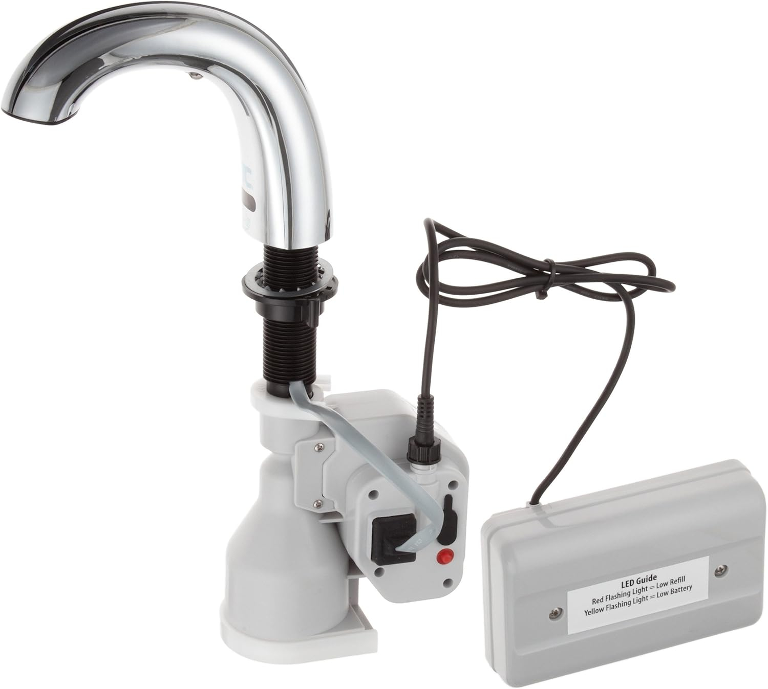One Shot Soap Dispenser - Touch Free, 2.2 lbs, 9.75" x 13.75" x 2.88", Polished Chrome