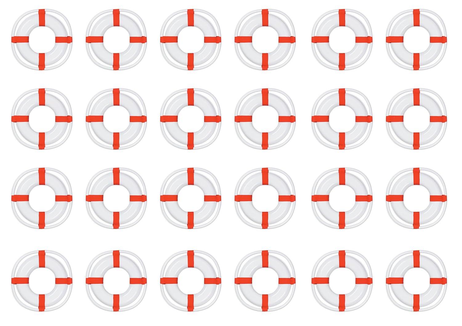 Beistle Plastic Life Preserver - 23" - Pack of 24