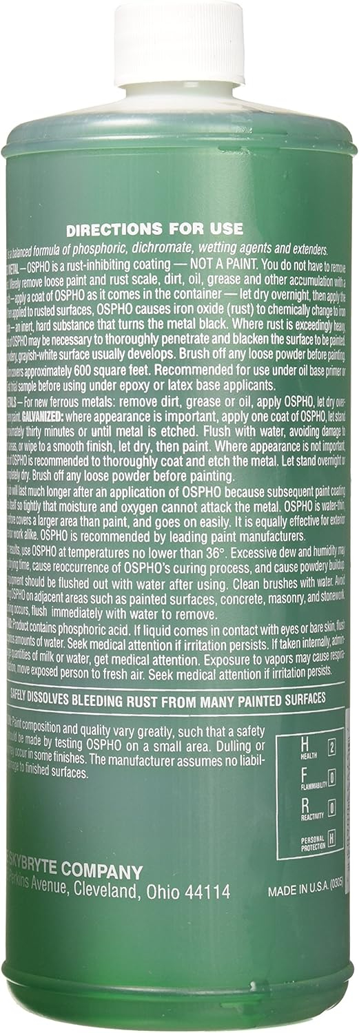 Ospho Green Quart Metal Treatment for Rusted Surfaces
