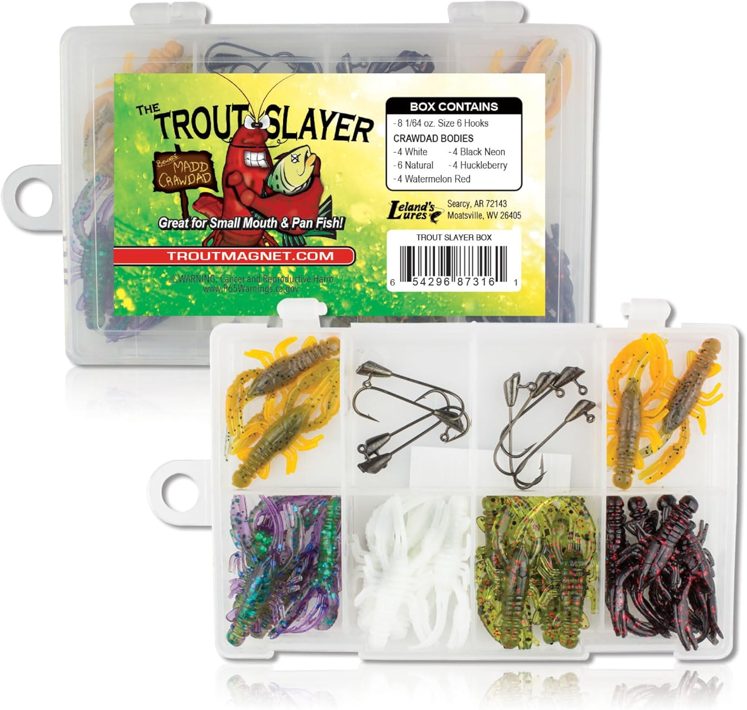 Leland Deadly Trout Slayer Fishing Lures Kit, 28 Count