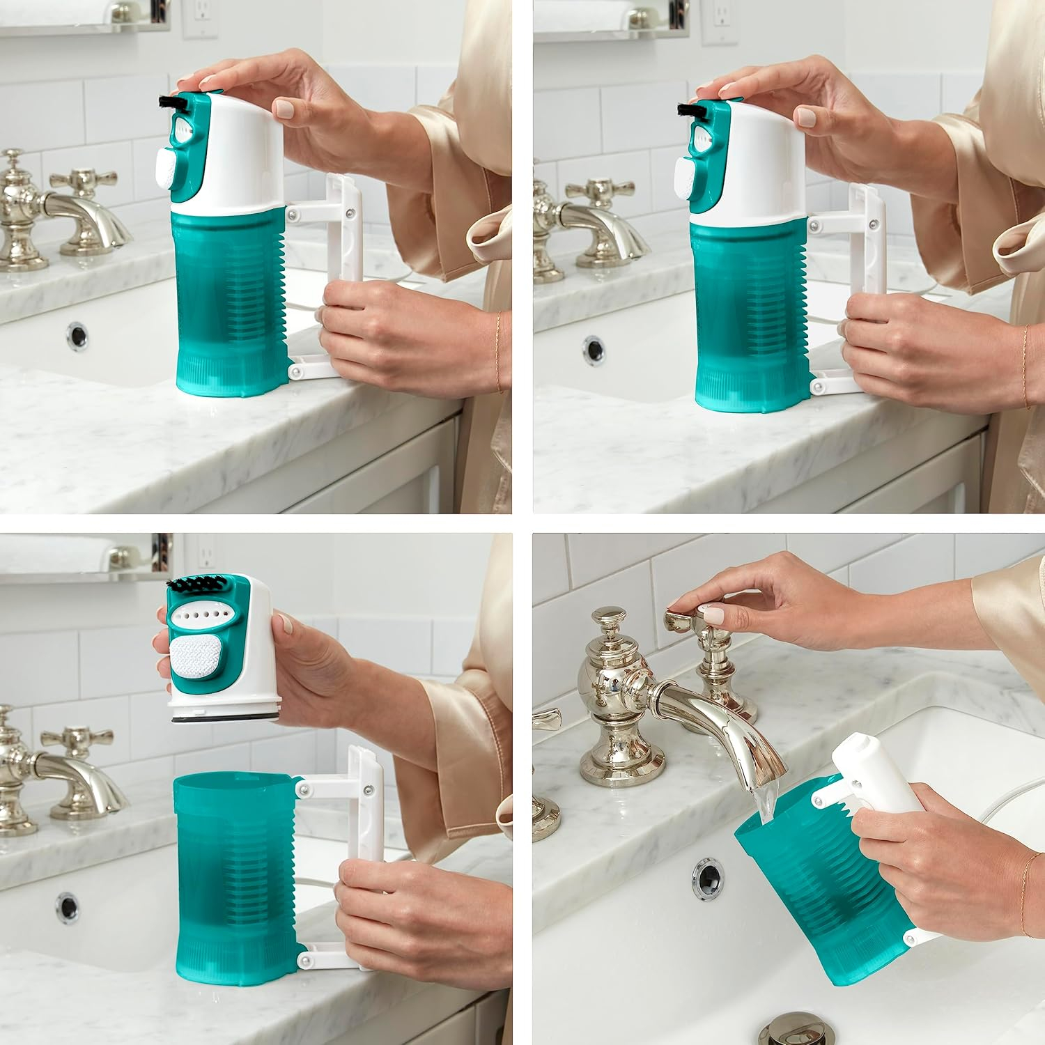 Conair Travel Steamer for Clothes - Mini Garment Steamer, Fabric Steamer in Green by Travel Smart - Packable in Carry On Luggage - Dual Voltage