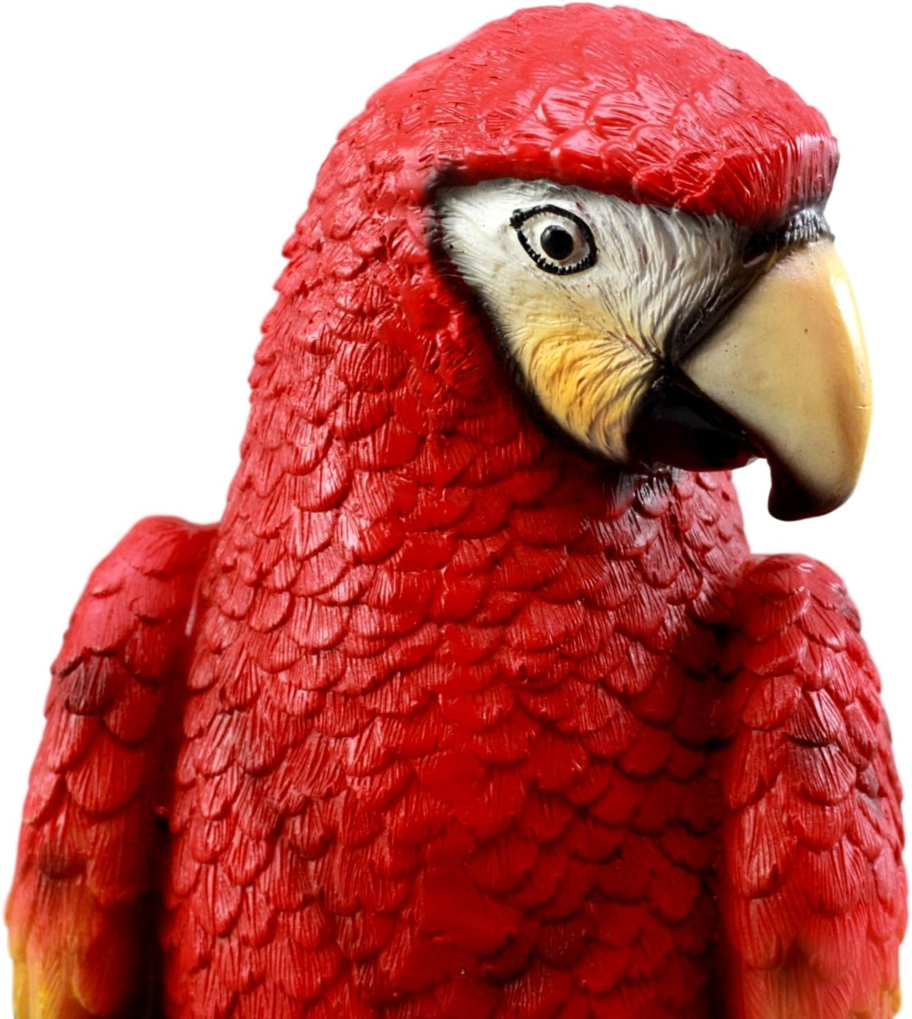 Ebros Gift Tropical Rainforest Red Scarlet Macaw Parrot 13.75 inch Garden Statue