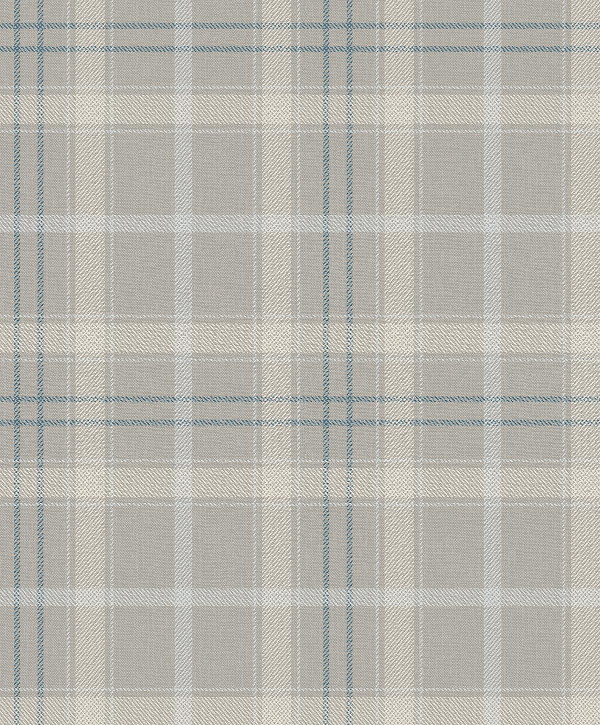NextWall Argos Grey & Blue Tailor Plaid Peel and Stick Wallpaper - 20.9 in. W x 18 ft. L Roll