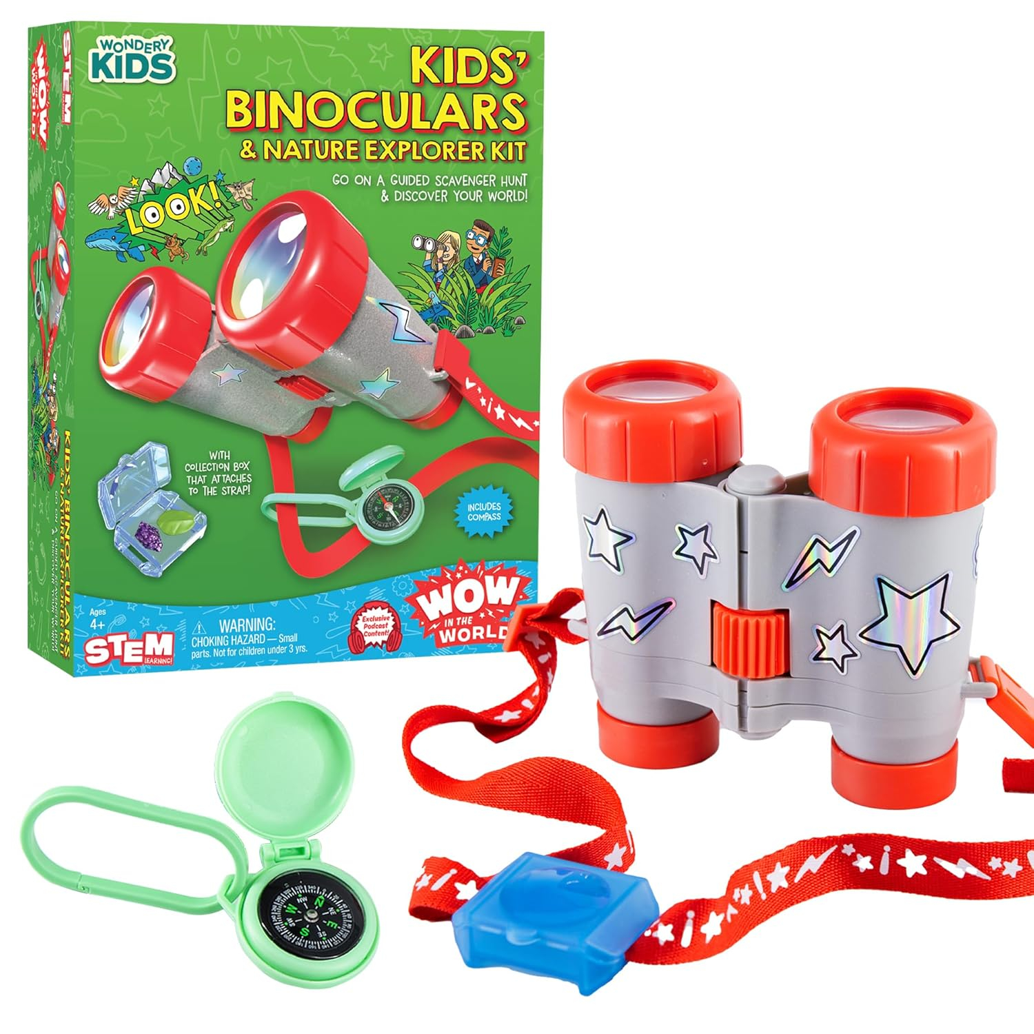 Wow in the World: Kids' Binoculars & Nature Explorer Kit