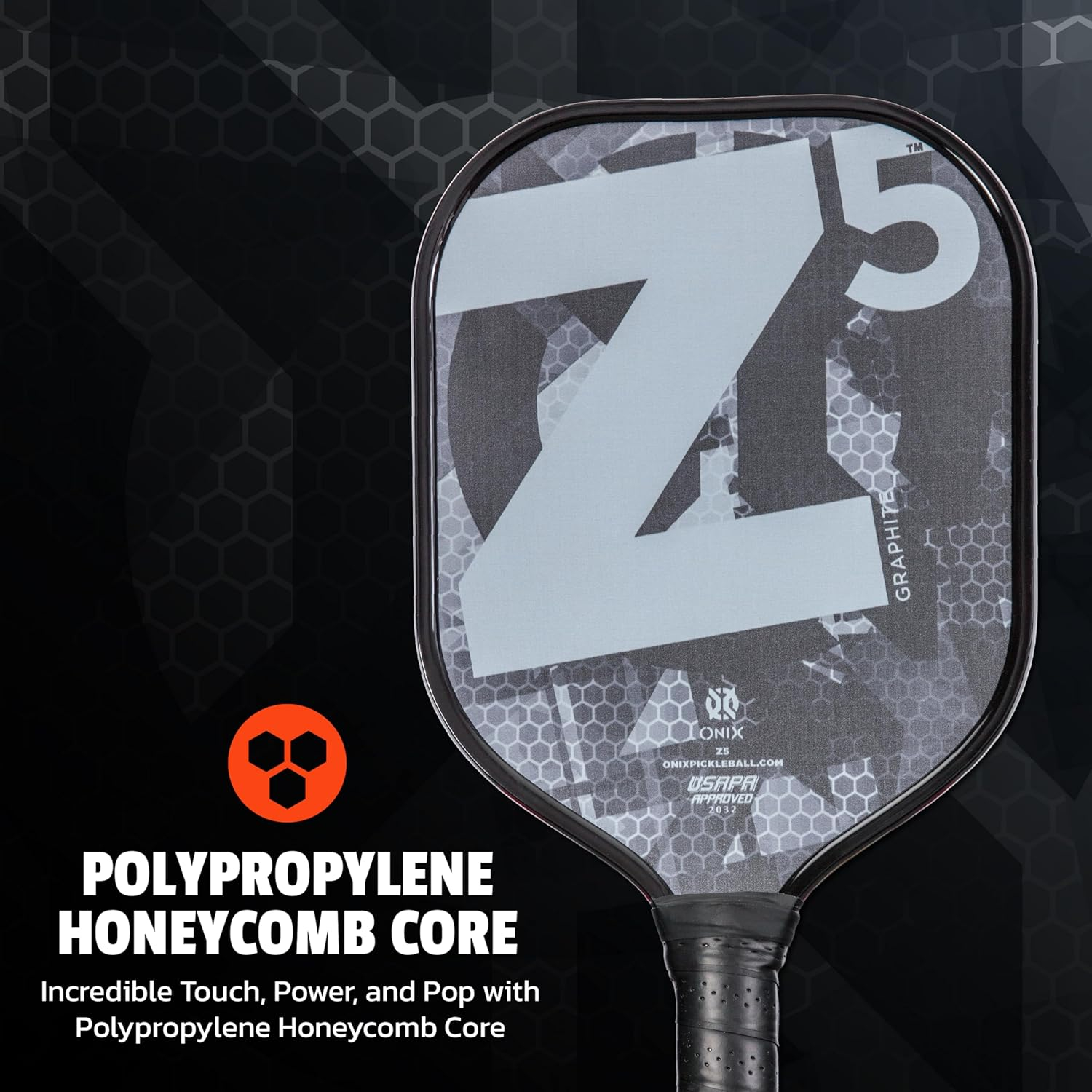 Onix Z5 Graphite Pickleball Paddle, Black, New