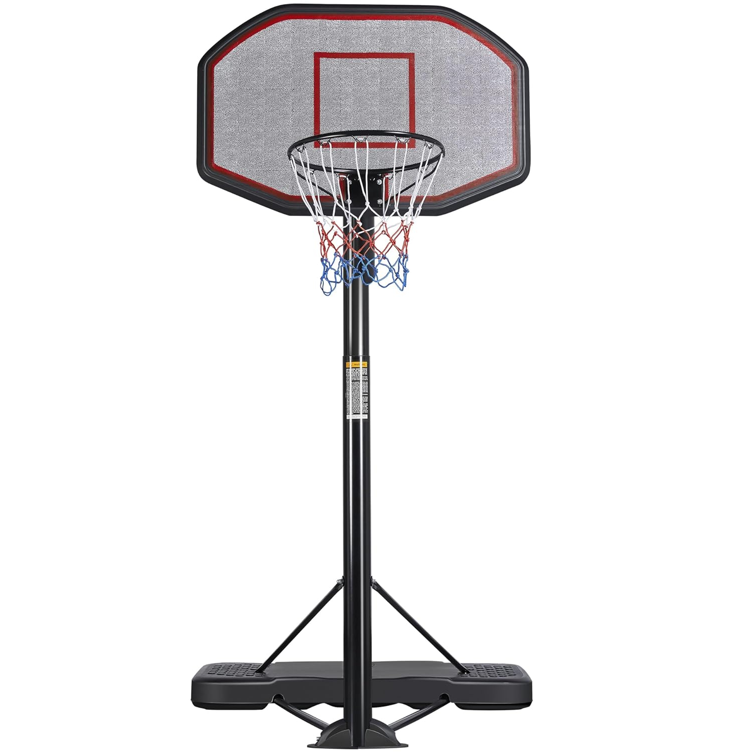 Yaheetech Basketball Hoop Outdoor for Adults Portable Basketball Hoop Basketball Goals Indoor 9-12ft Height Adjustable Basketball Court Stand with 43 inch Basketball Backboard C21