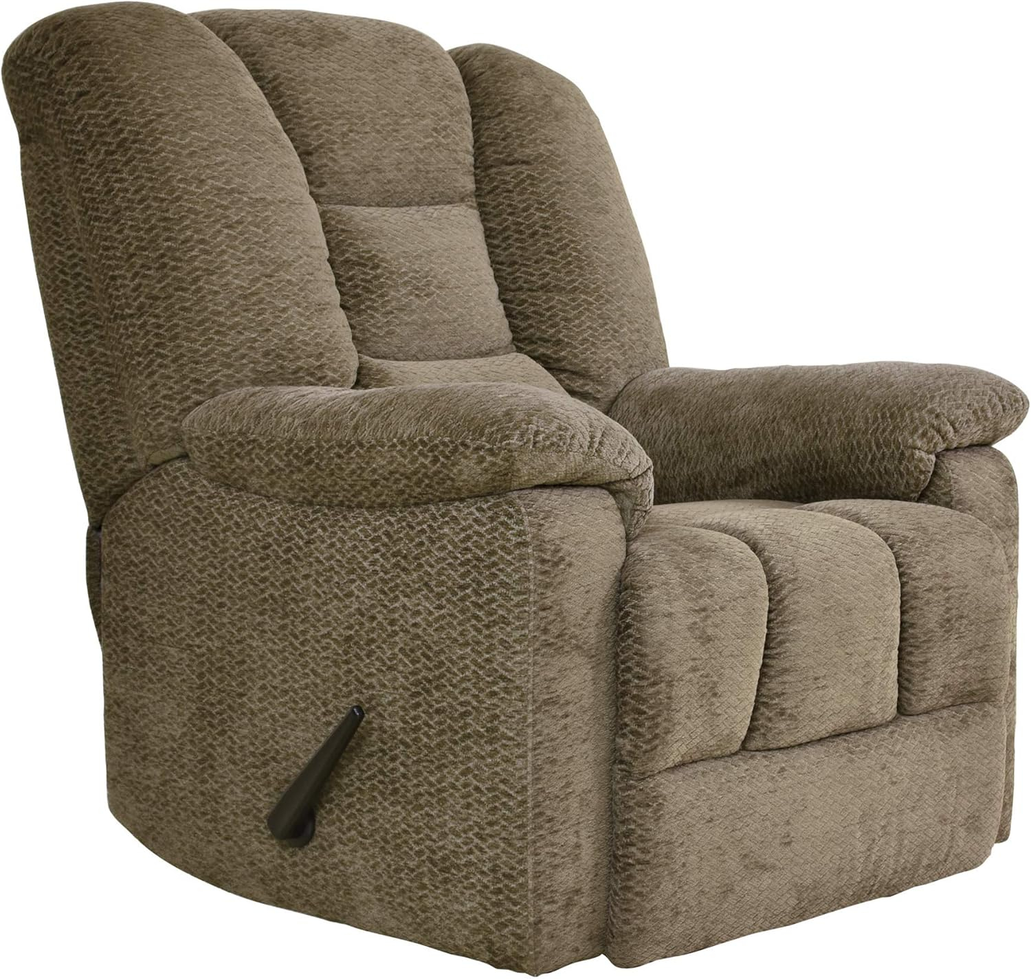 Lexicon Kaylene Chenille Recliner in Brown