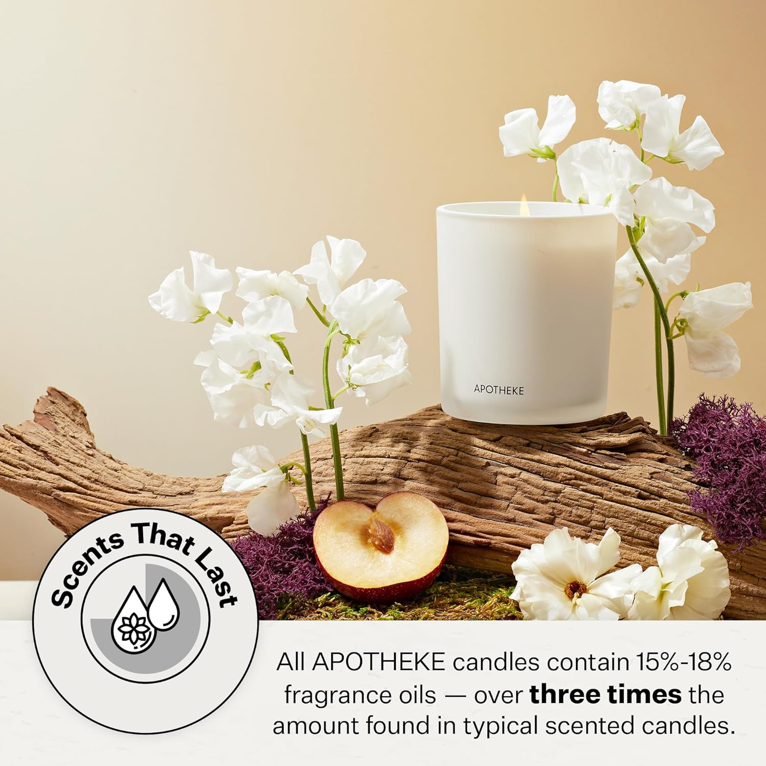 White Lavender Soy Wax 3-Wick Candle